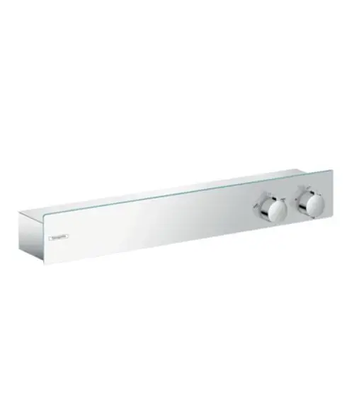 Hansgrohe-HG-Thermostat-Universal-ShowerTablet-600-2-Verbraucher-DN15-chrom-13108000 gallery number 1